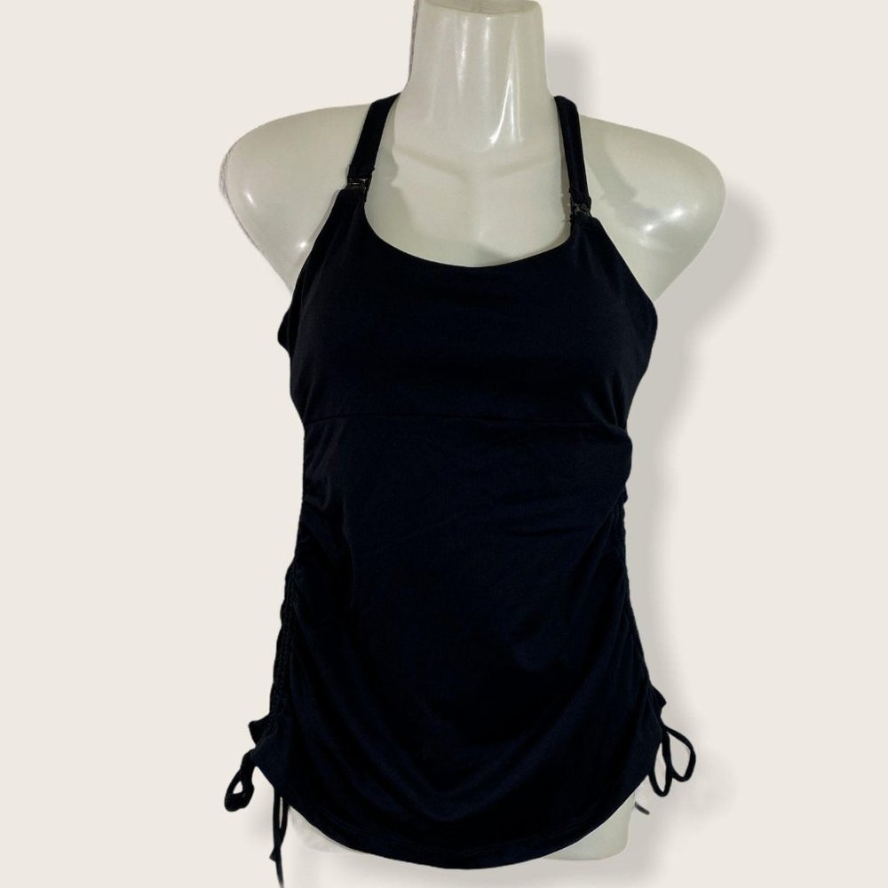 Sweat & milk Womens Swim top  Size: S  Workout Nursing Top Black